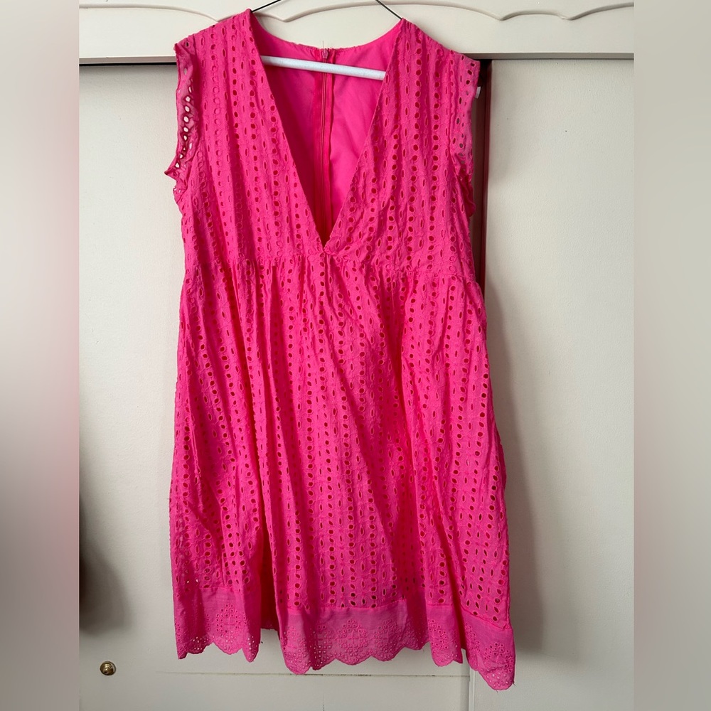Hot pink skort dress. Size Large